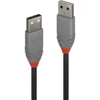 Lindy USB 2.0 Kabel Typ A/A Anthra Line M/M 0.5m