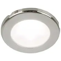 Hella Marine acier inoxydable Euroled 75 Cover plafonnier blanc chaud 24v argent 75 x 25.5 mm argent 75 x 25.5 mm