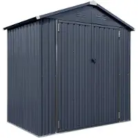 Westmann Acier Abri de jardin Minor 64 Anthracite 119x183x196 cm
