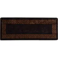 vidaXL Tapis de couloir MARSA Noir 100 x 250 cm Polyester et PVC