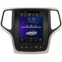 Happiq Autoradio avec Bluetooth et CarPlay pour Jeep Grand Cherokee (2014-2022) – Compatible avec Apple et Android – Système stéréo – Système de navigation – 1 Go de RAM, 32 Go de mémoire
