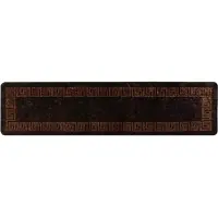 vidaXL Tapis de couloir MARSA Noir 100 x 450 cm Polyester et PVC