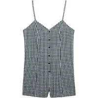 Superdry Combinaison 'Gingham Cami' marine / blanc