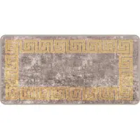 vidaXL Tapis de couloir MARSA Gris 50 x 100 cm Polyester et PVC
