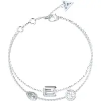 GUESS Double Steel Bracelet With Zircons 4g Light Jubb05237jwrh