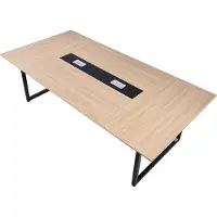 Vevor Table de conférence rectangulaire de 2400 mm pour 10 personnes