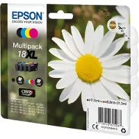 Epson 18XL (C13T18164012) - 4 couleurs - Cartouche d'encre - Grande capacité - Multipack