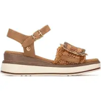 Xti pour femme. 14524001-CAMEL Sandales 145240 marron (39), 3 à 5 cm, Boucle, Casuel, Sport