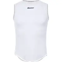 Santini Lieve Sleeveless Base Layer Blanc XS Homme