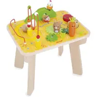 Janod Farm Activity Table Jaune Enfants
