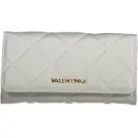 Valentino Élégant porte-monnaie pour femme, gris, en matériau recyclé et orné du logo