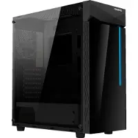 Gigabyte C200 GLASS - Tour - ATX - panneau latéral avec fenêtre (verre trempé)