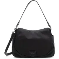 L.credi sac à épaule sac à épaule bandoulière Sadma Flapbag Schwarz noir