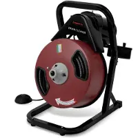 Eberth Nettoyeur de tubes Nettoyeur de tubes électrique avec spirale de 20m, unité d'avance, moteur 400W, châssis, diamètre de la spirale 13mm