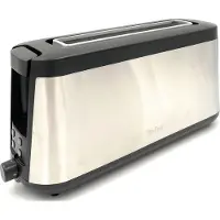 Moulinex Grille-pain TL4308 Element Fente longue 1000W acier inoxydable/noir