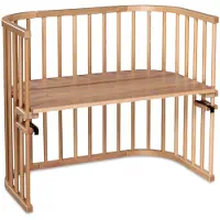 Babybay Berceau Lit Bébé Cododo Maxi Bois Clair Satine 51 X 94 Cm