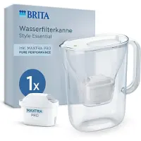 Brita Carafe filtrante Style Essential avec 1 cartouche MAXTRA PRO
