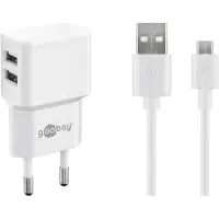 Goobay Chargeur micro USB - 2 400 mA - Convient à samsung et autres.