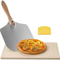 Vevor Pierre à pizza rectangulaire en cordiérite 50,8 x 35,5 cm