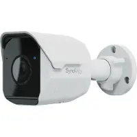 Synology Caméra de sécurité BC500 Bullet IP pour intérieur et extérieur, résolution 2880 x 1620 pixels, fixation murale