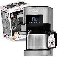 ProfiCook 501191 PC-KA 1191 Kaffeemaschine silber, 8-10 Tassen
