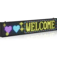 Vevor Enseigne Lumineuse LED Programmable 99x19 cm