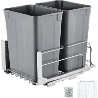 Vevor Poubelle Coulissante sous Évier et sous Plan 2x32,8 L