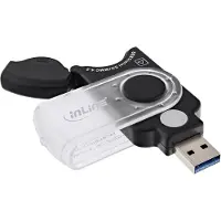 InLine - Adaptateur de carte - tout-en-un (MMC, SD, RS-MMC, MMCmobile, microSD, MMCplus, SDHC, microSDHC, SDXC, microSDXC) - USB 3.0