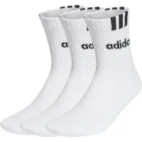 Adidas Chaussettes de sport '3-Stripes Linear' noir / blanc