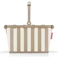 Reisenthel Einkaufskorb Carrybag XS Summerstripes Coffee, Marron, Blanc, Beige