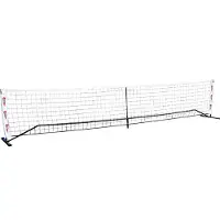 Powershot Filet de tennis en acier 6m x 1,10m - Idéal pour améliorer la technique dans le jardin ou pour les clubs de football