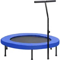 vidaXL Trampoline de fitness avec poignée et coussin de sécurité 122 cm
