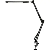 INF Lampe de bureau LED noire avec bras pivotant réglable