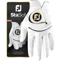 Footjoy StaSof Golf White Main gauche ML Gants pour femmes