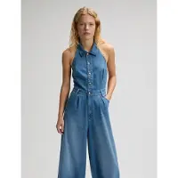 Lee 112376794 Wide Leg Sleeveless Jumpsuit Bleu M Femme