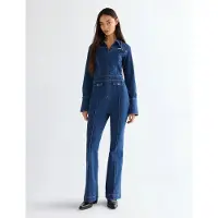 Wrangler Retro Catsuit Long Sleeve Jumpsuit Bleu M Femme