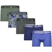 Björn Borg Boxers - 5 Pack - Bleu/Vert - - 15-16 ans (170-176) - Boxers