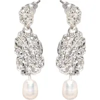 Pilgrim Boucles d'oreilles 'True' argent / blanc perle