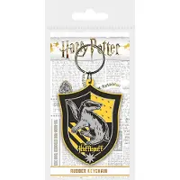 Harry Potter Porte-clés en caoutchouc Harry Potter Poufsouffle 6 cm, Multicolore