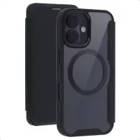 IMoshion Bookcase Transparente avec MagSafe Apple iPhone 16 - Noir