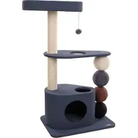 Flamingo Arbre à gratter pour chat , modèle Horacio, couleur bleue