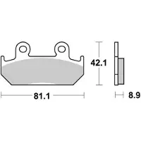 Brembo Plaquette De Frein Pour Moto Honda 600 Cbr F 1987 À 1994 07ho21.Sc Av