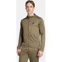 Adidas Train Essentials Seasonals Full Zip Sweatshirt Vert S Homme