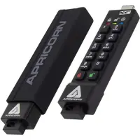 Apricorn Clé sécurisée Aegis 3NXC (8 Go, USB-C), Clé USB, Noir