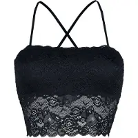Forplay Top de - Haut Bandeau Dentelle - S - XXL - pour Femme - noir - Taille L