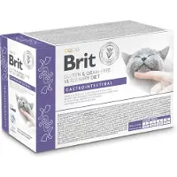Brit Veterinary Diet Grain Free Gastrointestinal Cat Fillets in Gravy Lamb 12x85g z jagnięciną dla kotów z problemami gastroenterologicznymi