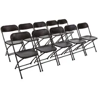 Bolero Chaises pliantes noires