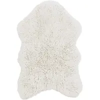 Lorena Canals Tapis Woolable Woolly, motif mouton blanc, 75 x 110 cm