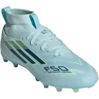 Adidas F50 Sparkfusion League Mid Cut Fg/ag Junior Football Boots Bleu EU 33 1/2 Enfants