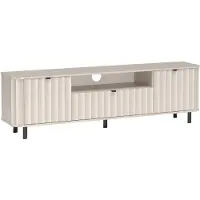 Selsey Novado - Buffet TV avec tiroir et compartiment ouvert, gris cachemire, 196 cm